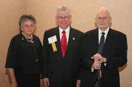 With Shirley and Seymour Abrahamson