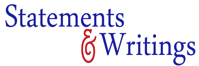 Statements & Writings